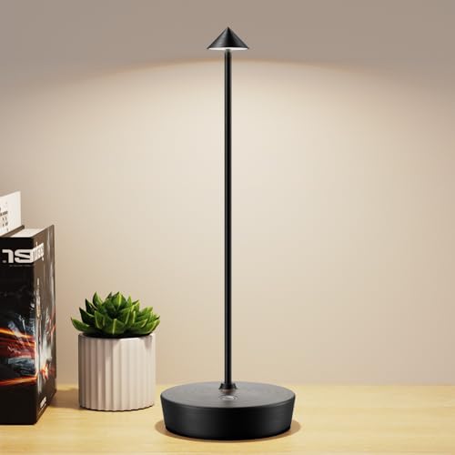 Lampe de table LED sans fil élégante – Stylée, dimmable et parfaite pour les espaces modernes