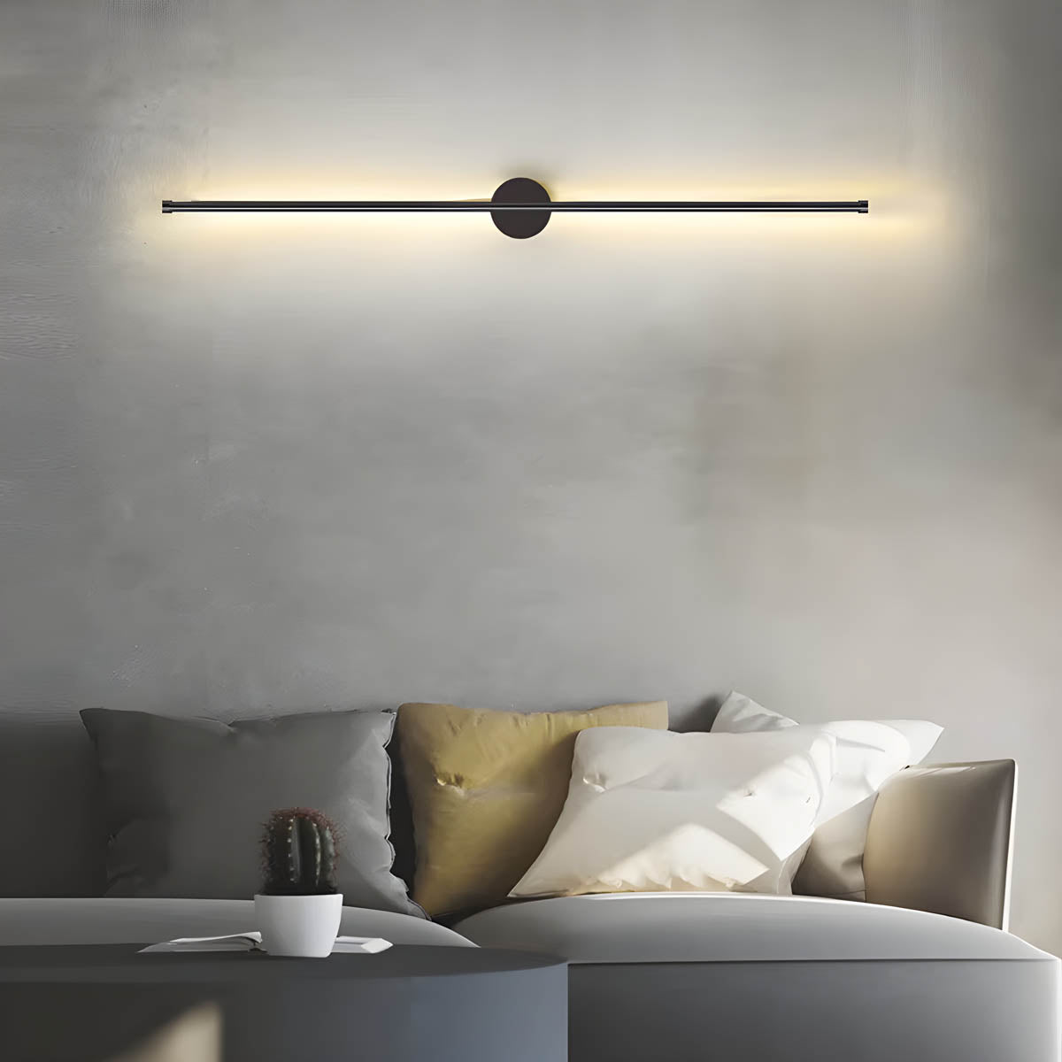 Moderne LED wandlamp Sleek Lance – Elegante afwerking in aluminium en siliconen