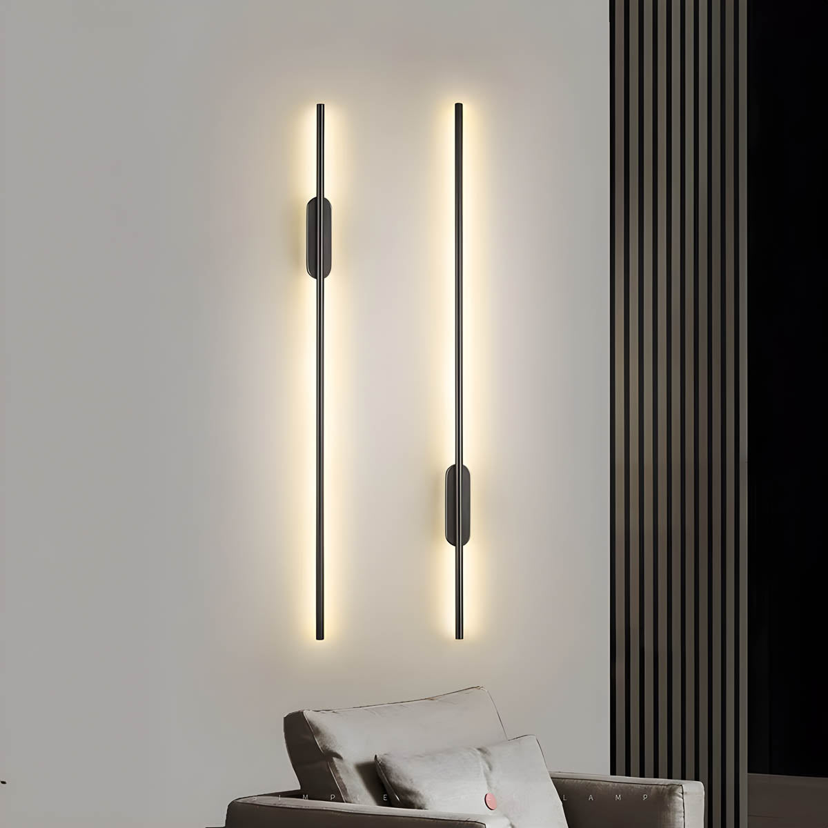 Moderne LED wandlamp Sleek Lance – Elegante afwerking in aluminium en siliconen