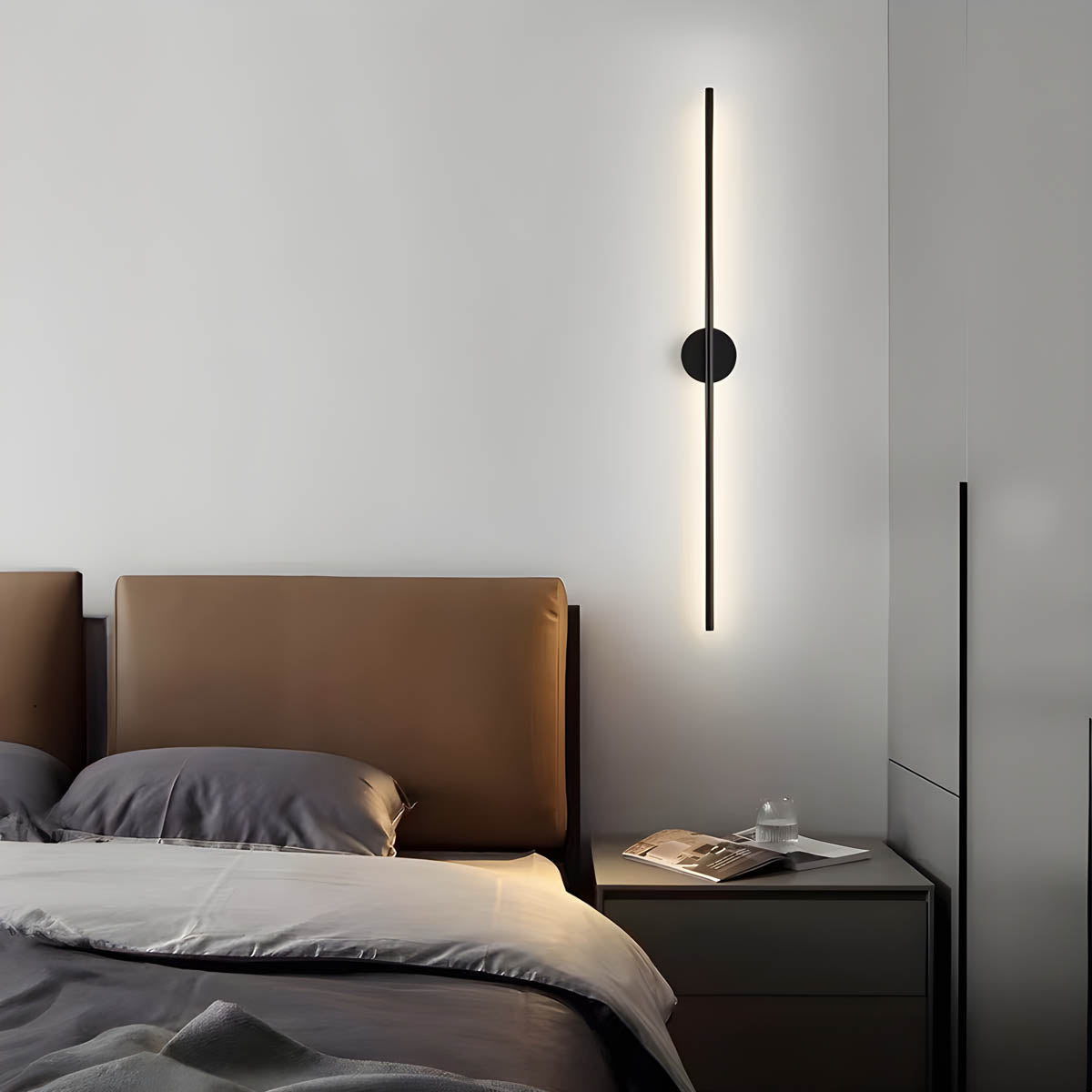 Moderne LED wandlamp Sleek Lance – Elegante afwerking in aluminium en siliconen