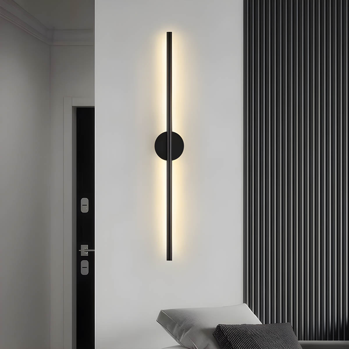 Moderne LED wandlamp Sleek Lance – Elegante afwerking in aluminium en siliconen