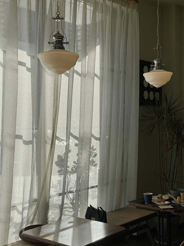 Lavagna Schoolhouse Pendant Light - Chic Modern Glass and Metal Design for a Timeless Style
