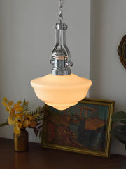 Lavagna Schoolhouse Pendant Light - Chic Modern Glass and Metal Design for a Timeless Style