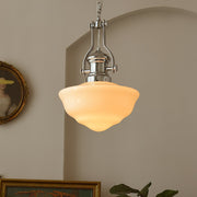 Lavagna Schoolhouse Pendant Light - Chic Modern Glass and Metal Design for a Timeless Style