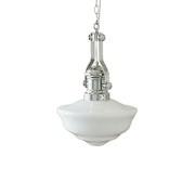 Lavagna Schoolhouse Pendant Light - Chic Modern Glass and Metal Design for a Timeless Style