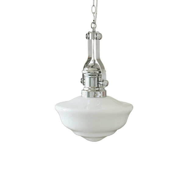 Lavagna Schoolhouse Pendant Light - Chic Modern Glass and Metal Design for a Timeless Style