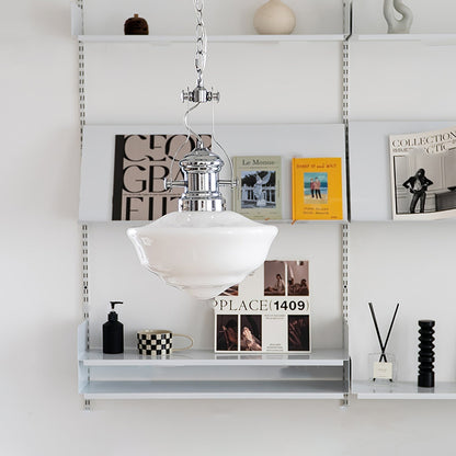 Suspension Lavagna Schoolhouse - Design en verre et métal moderne chic pour un style intemporel