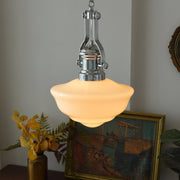 Lavagna Schoolhouse Pendant Light - Chic Modern Glass and Metal Design for a Timeless Style