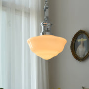 Lavagna Schoolhouse Pendant Light - Chic Modern Glass and Metal Design for a Timeless Style