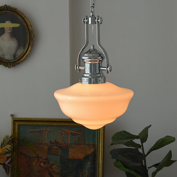 Lavagna Schoolhouse Pendant Light - Chic Modern Glass and Metal Design for a Timeless Style