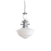 Lavagna Schoolhouse Pendant Light - Chic Modern Glass and Metal Design for a Timeless Style
