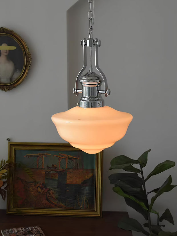 Lavagna Schoolhouse Pendant Light - Chic Modern Glass and Metal Design for a Timeless Style