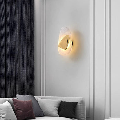 Applique murale LED en verre moderne et épurée - Style minimaliste chic parfait pour les espaces contemporains