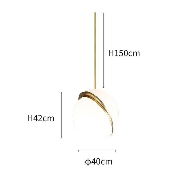 Crescent moon-shaped LED chandelier – Contemporary chic in acrylic and brass finish