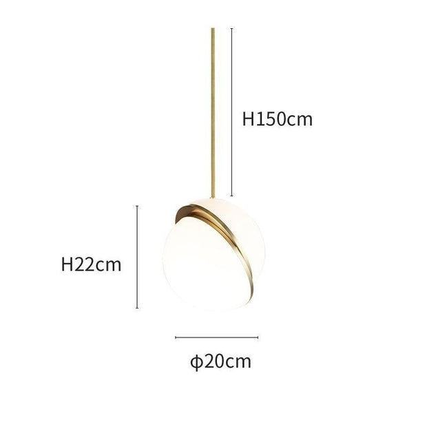 Crescent moon-shaped LED chandelier – Contemporary chic in acrylic and brass finish