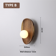 Elegant natural wood wall sconce – Embrace modern elegance with a warm organic ambiance