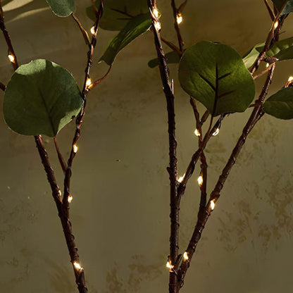 Fairy light garland in olive branches – Create a soothing natural atmosphere