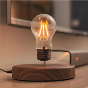 Enchanting magnetic floating LED lamp – Luxurious wooden base with a magical floating bulb