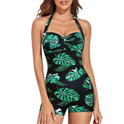 Women's One-Piece Swimsuit Black - Elegant Boyleg Design, Quick-Drying Fabric, Optimal Comfort for Swimming and Beach