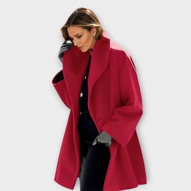 Women's Winter Coat Black Size M in Polyester Elegant Windbreaker