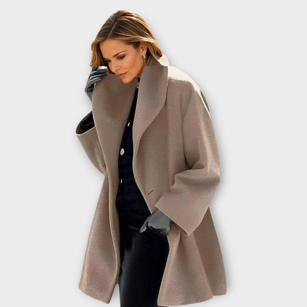 Women's Winter Coat Black Size M in Polyester Elegant Windbreaker