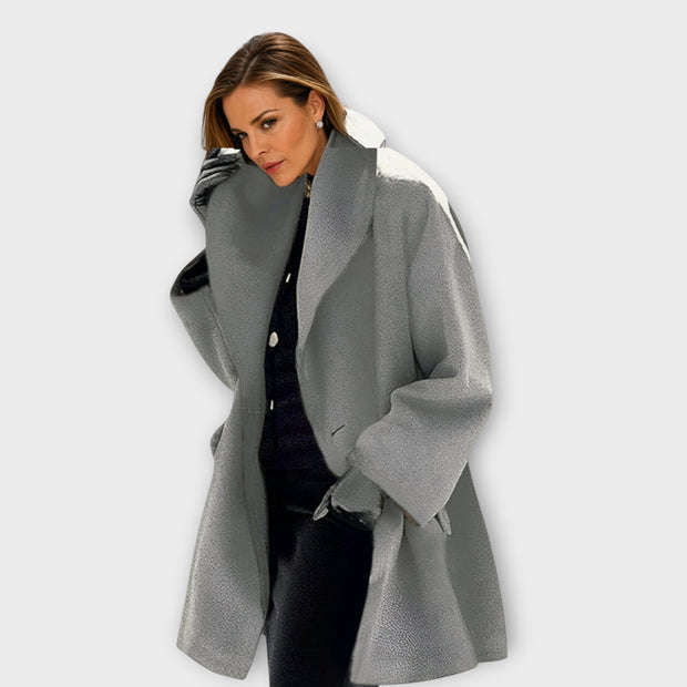 Women's Winter Coat Black Size M in Polyester Elegant Windbreaker