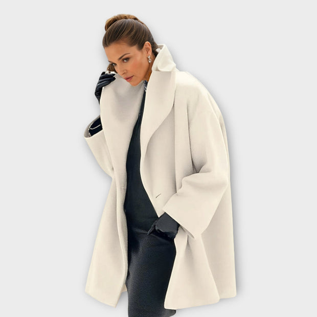 Women's Winter Coat Black Size M in Polyester Elegant Windbreaker