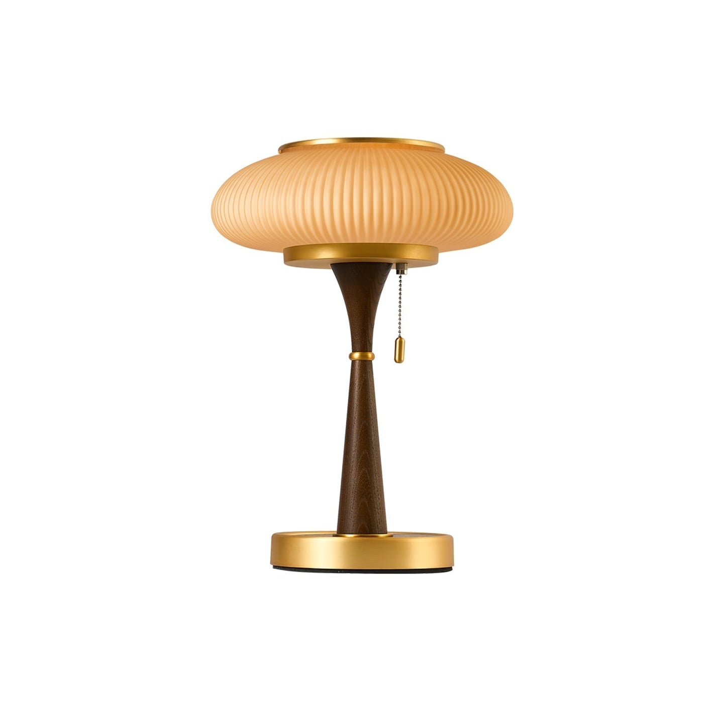 Lampe de table Matsutake – Design éco-chic avec des éléments en métal, bois et verre