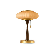 Lampe de table Matsutake – Design éco-chic avec des éléments en métal, bois et verre