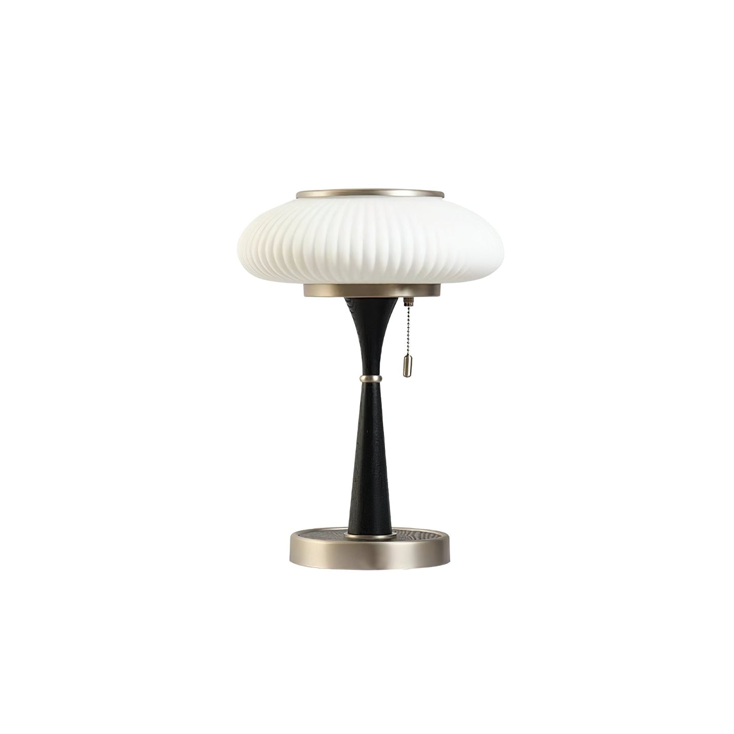 Lampe de table Matsutake – Design éco-chic avec des éléments en métal, bois et verre