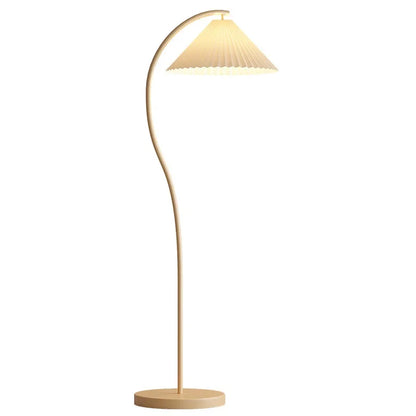 Elegant LED fabric floor lamp - Versatile foldable design with customizable lighting options