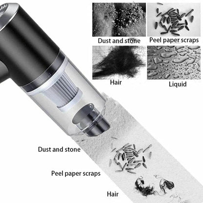 Aspirateur de voiture sans fil ultra-léger - Haute puissance et polyvalent pour tous vos besoins de nettoyage !