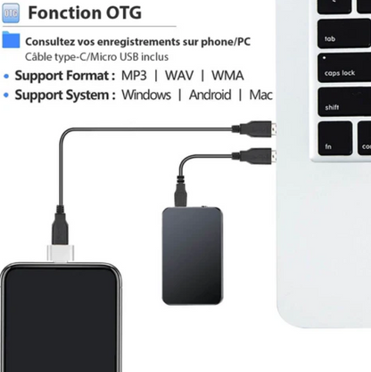 Mini Microfoon Super Dun – Uw Perfecte Oplossing voor Draagbare Audio-opname