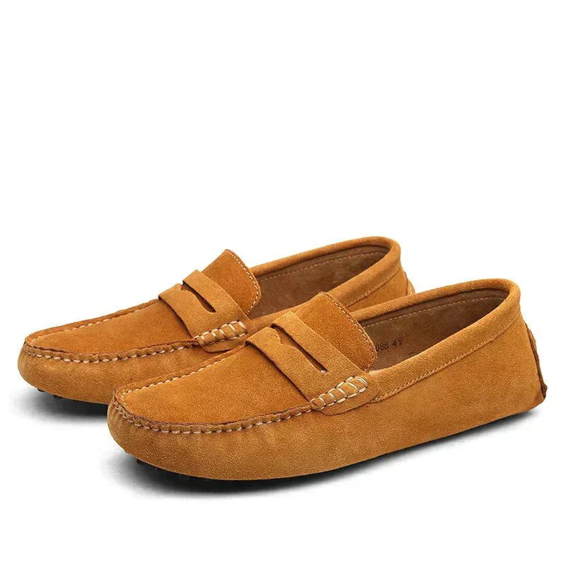 Mocassins Homme en Cuir Véritable – Élégance et Confort, Semelle Flexible, Tailles EU 38 à 47
