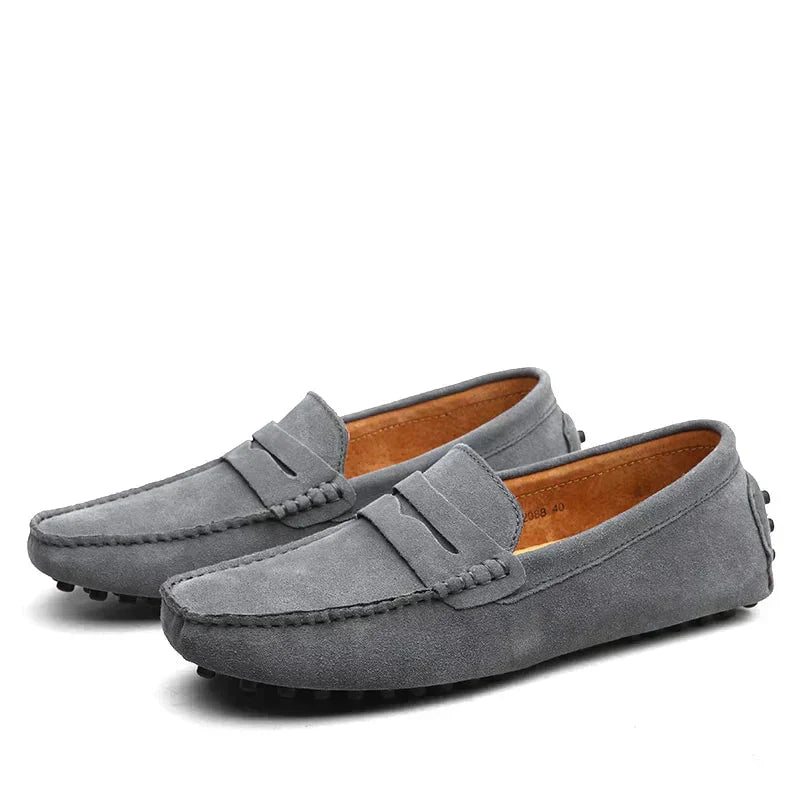 Mocassins Homme en Cuir Véritable – Élégance et Confort, Semelle Flexible, Tailles EU 38 à 47