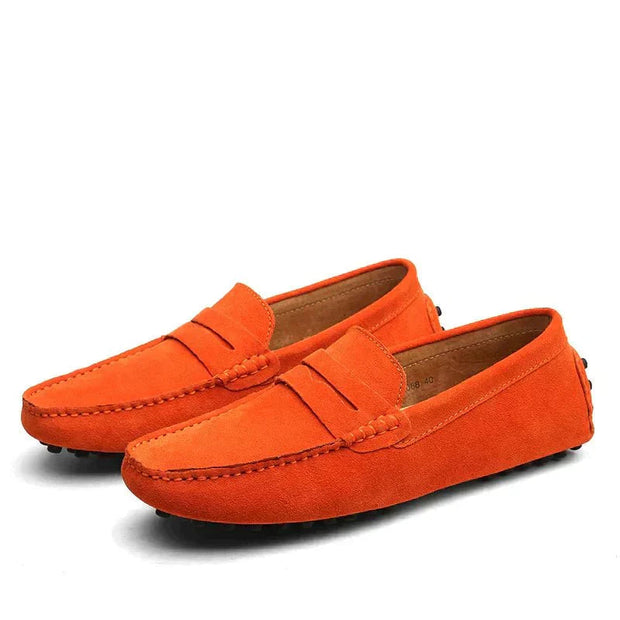 Men's Genuine Leather Moccasins – Elegance and Comfort, Flexible Sole, Sizes EU 38 to 47
