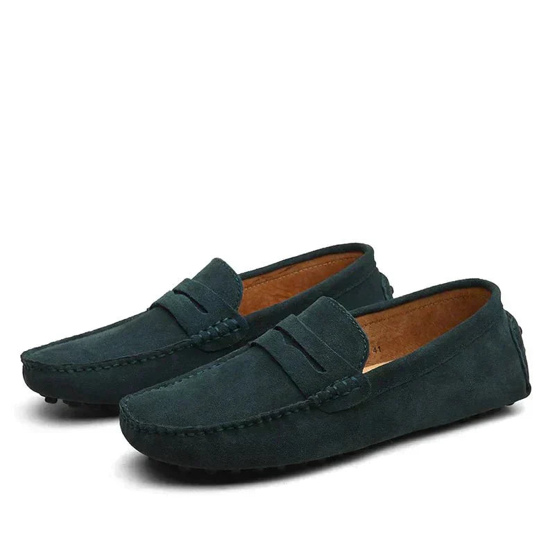 Mocassins Homme en Cuir Véritable – Élégance et Confort, Semelle Flexible, Tailles EU 38 à 47