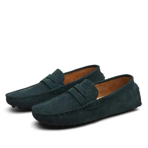 Men's Genuine Leather Moccasins – Elegance and Comfort, Flexible Sole, Sizes EU 38 to 47