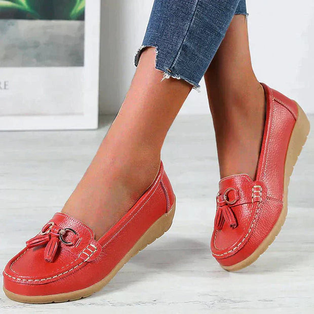 Comfortable Orthopedic Moccasins for Women – Black Moccasin, Ergonomic and Breathable Design for Optimal Support