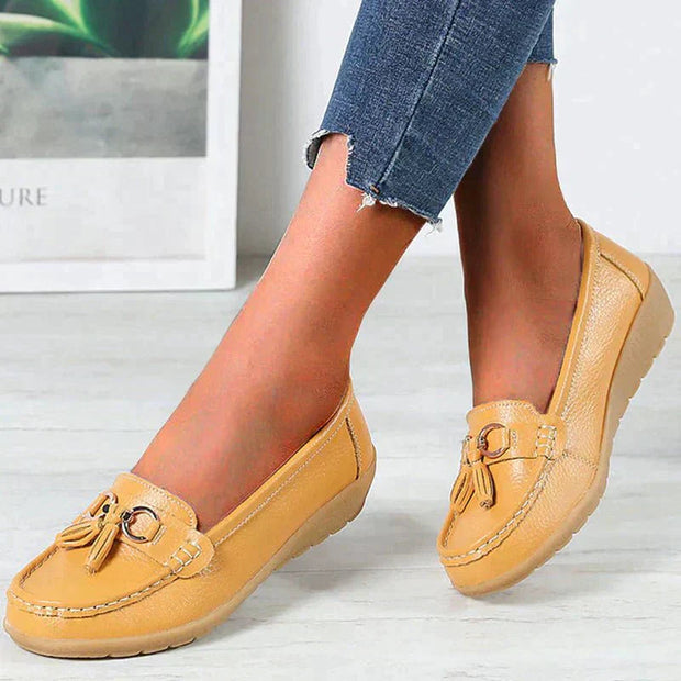 Comfortable Orthopedic Moccasins for Women – Black Moccasin, Ergonomic and Breathable Design for Optimal Support