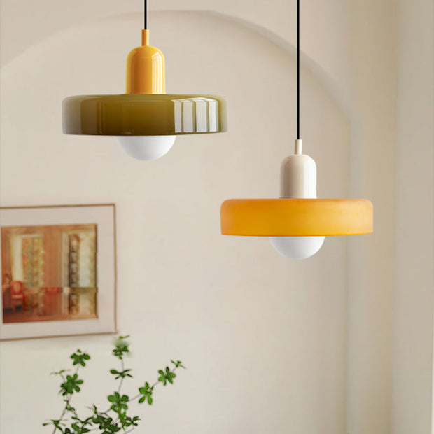 Elegant Bauhaus Glass Pendant - Where Modern Function Meets Sleek Minimalism