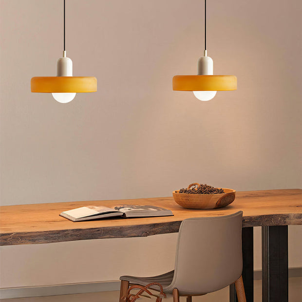 Elegant Bauhaus Glass Pendant - Where Modern Function Meets Sleek Minimalism