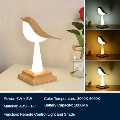 Lampe de Table MissBird V2 Ekster – Un Design Éblouissant, Inspiré de la Nature avec des Oiseaux Élégants