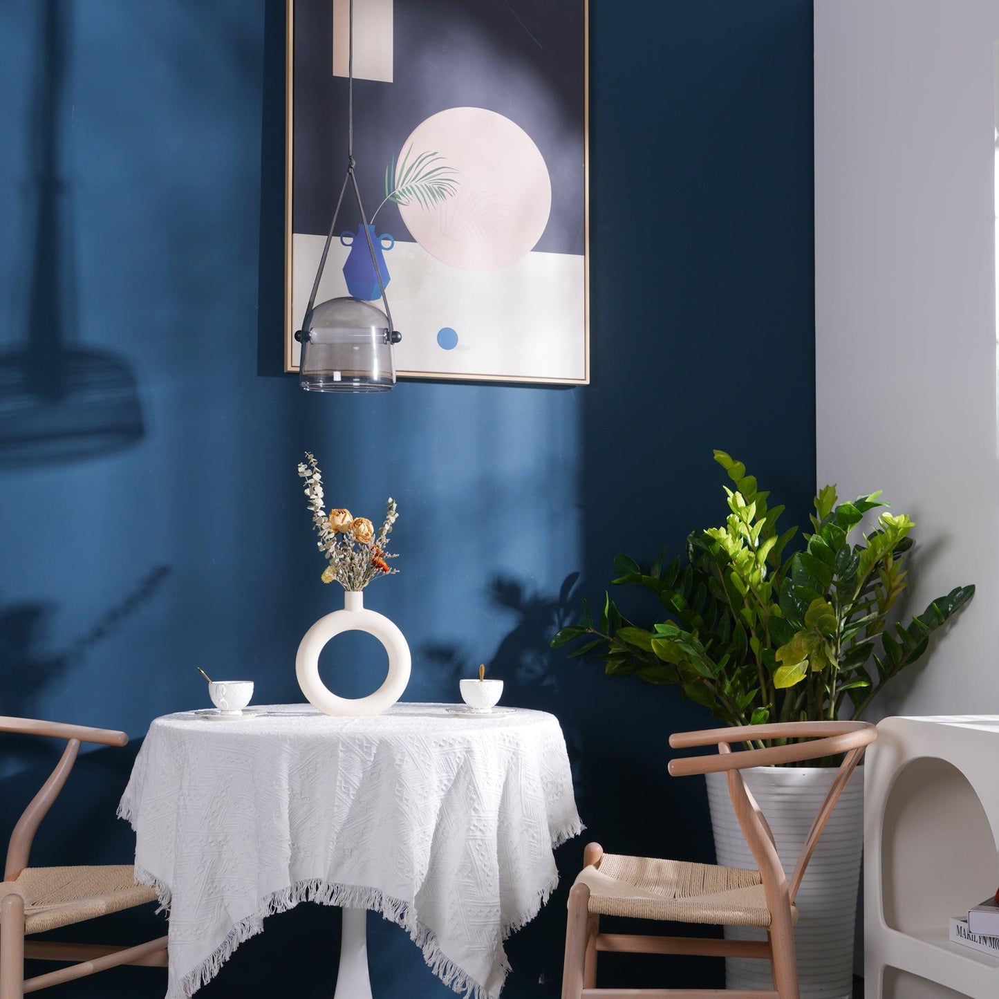 Suspension Élégante Minimaliste Mona – Métal et Verre Design LED Chic