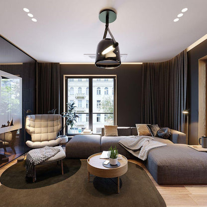 Suspension Élégante Minimaliste Mona – Métal et Verre Design LED Chic