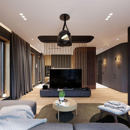 Suspension Élégante Minimaliste Mona – Métal et Verre Design LED Chic