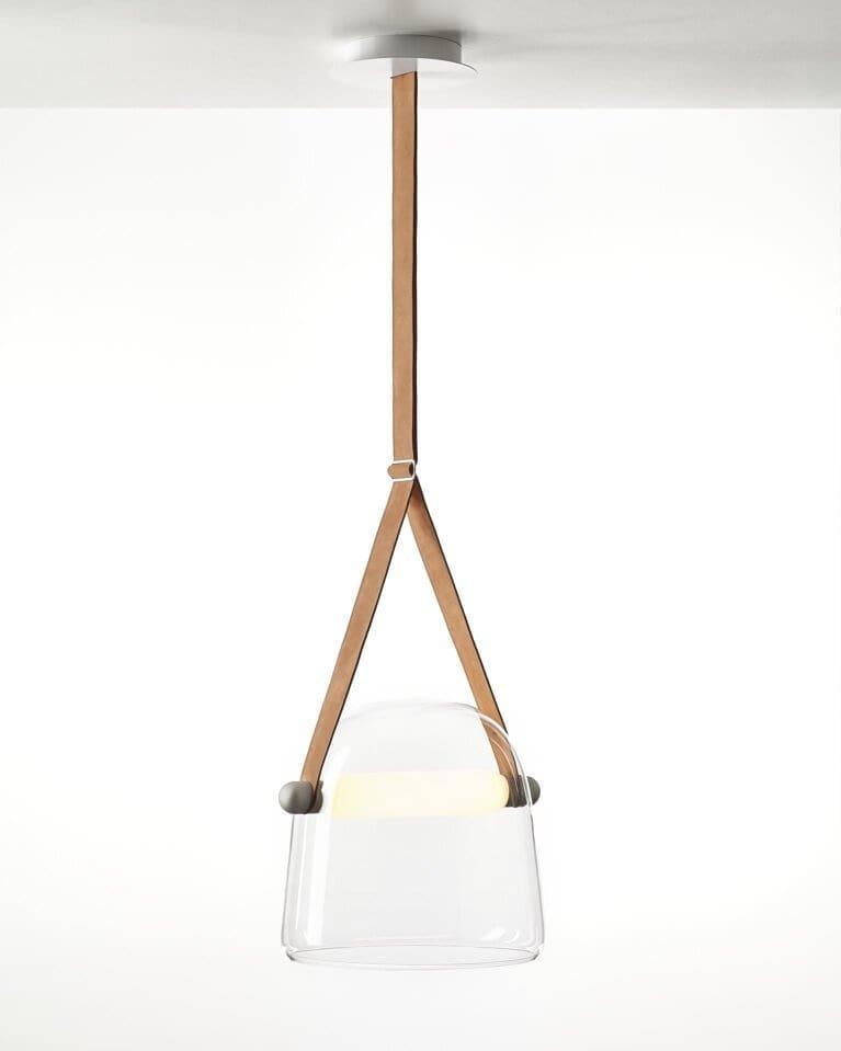Suspension Élégante Minimaliste Mona – Métal et Verre Design LED Chic
