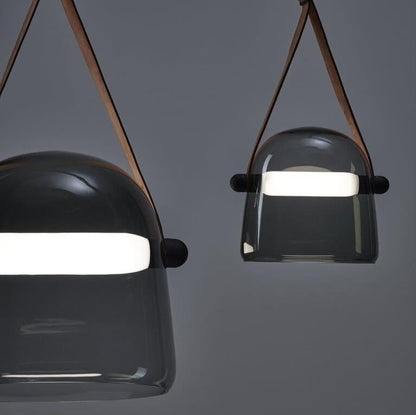 Suspension Élégante Minimaliste Mona – Métal et Verre Design LED Chic