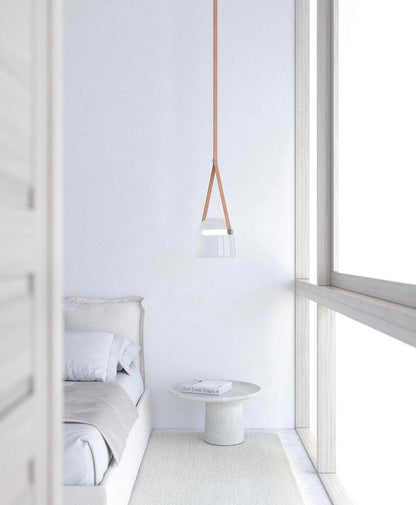 Suspension Élégante Minimaliste Mona – Métal et Verre Design LED Chic