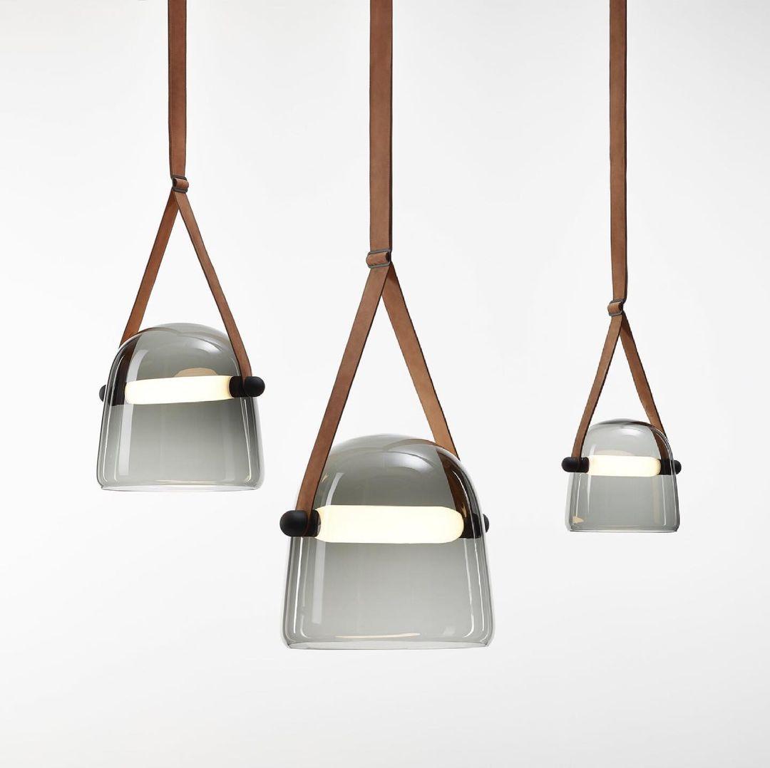 Suspension Élégante Minimaliste Mona – Métal et Verre Design LED Chic